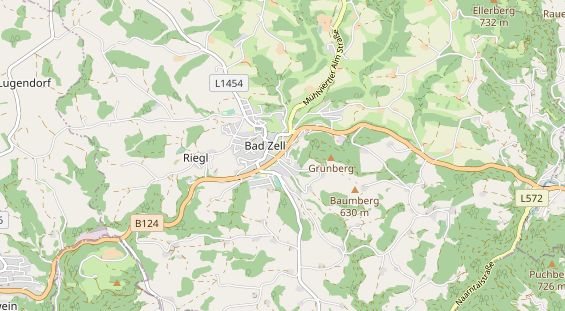 Destination d'excursion sur la carte