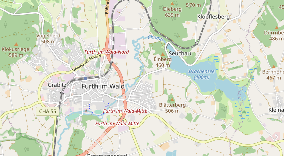 Destination d'excursion sur la carte