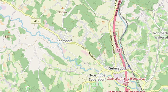 Destinazione dell'escursione sulla carta