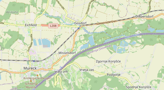 Destination d'excursion sur la carte