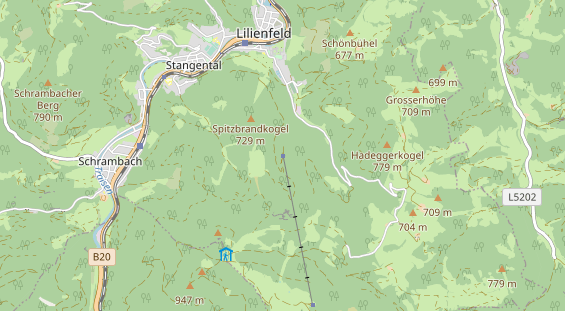 Ausflugsziel auf Karte