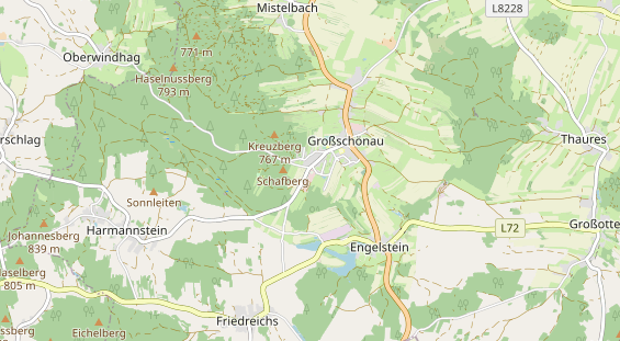 Destination d'excursion sur la carte