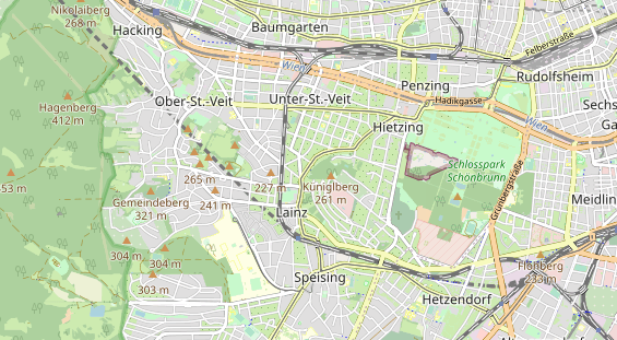 Excursiebestemming op kaart