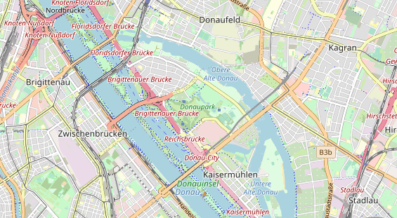 Excursiebestemming op kaart