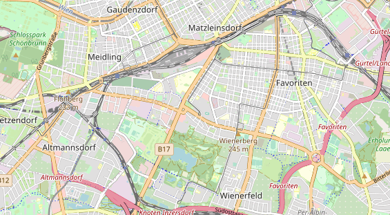 Destinazione dell'escursione sulla carta