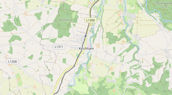 Destination d'excursion sur la carte