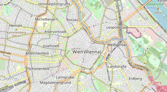 Destinazione dell'escursione sulla carta