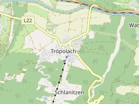Destination on map