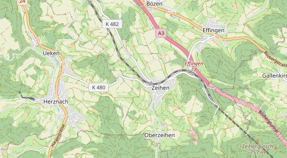 Destination d'excursion sur la carte