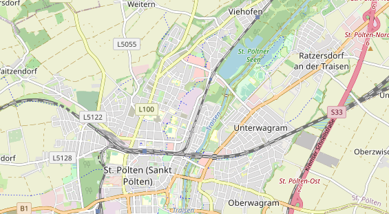 Excursiebestemming op kaart