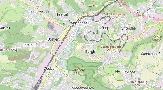 Destination d'excursion sur la carte