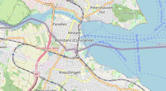 Excursiebestemming op kaart