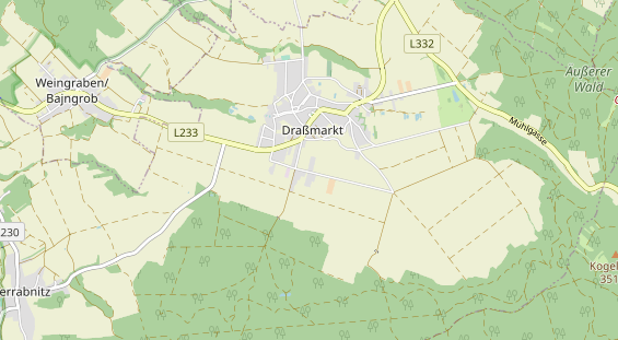 Excursiebestemming op kaart