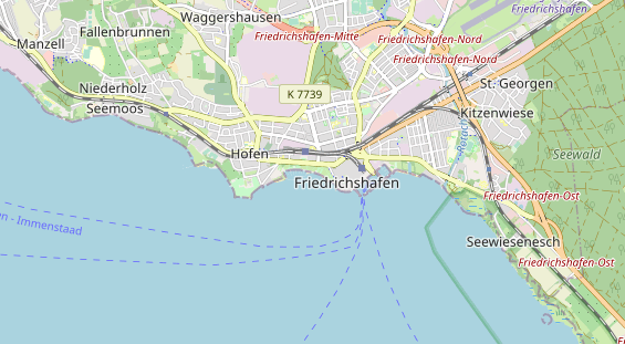 Destinazione dell'escursione sulla carta