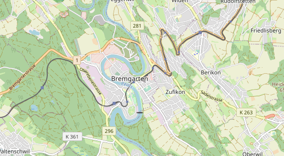 Destination d'excursion sur la carte