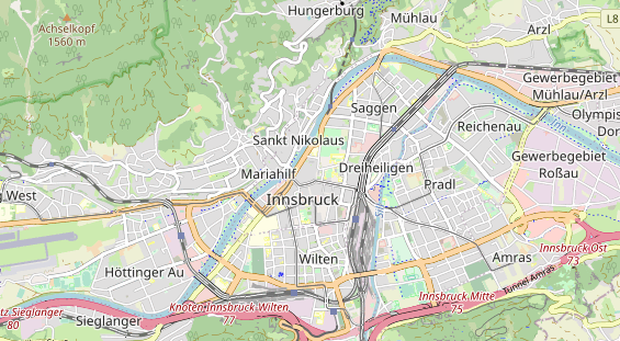 Destinazione dell'escursione sulla carta
