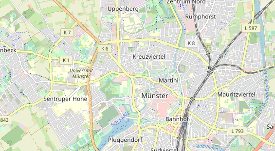 Excursiebestemming op kaart