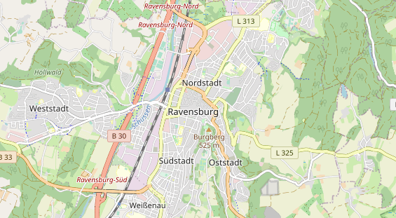Excursiebestemming op kaart