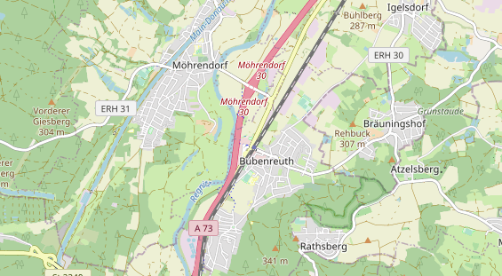 Destination on map