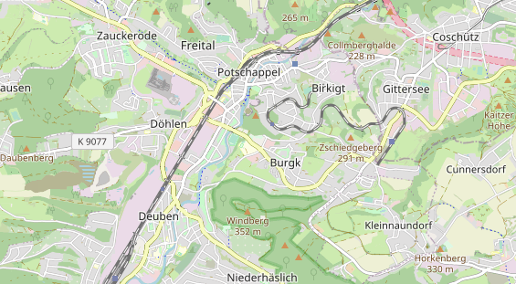 Destination d'excursion sur la carte
