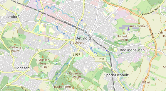 Destination on map