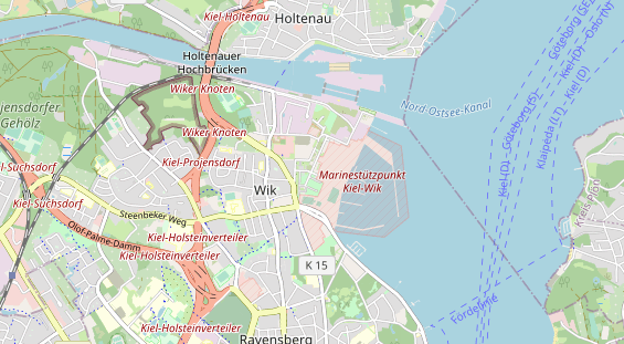 Destination on map