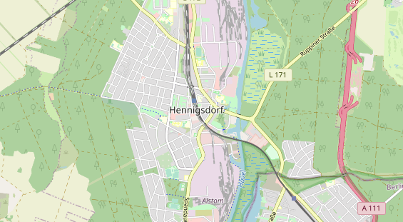 Excursiebestemming op kaart