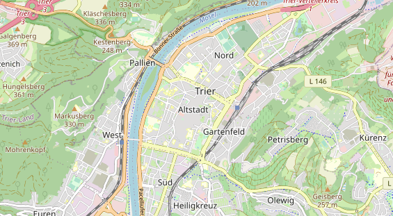 Destination d'excursion sur la carte