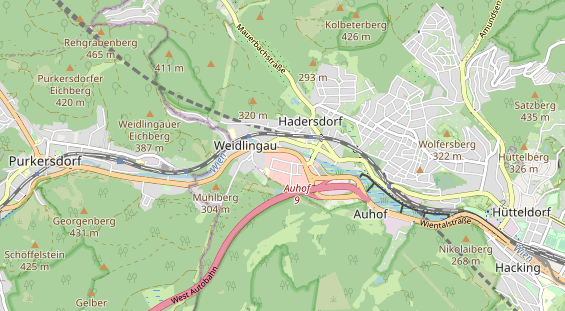 Destination d'excursion sur la carte