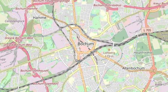 Destination d'excursion sur la carte