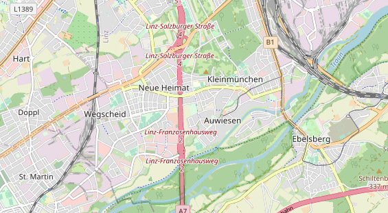 Destinazione dell'escursione sulla carta