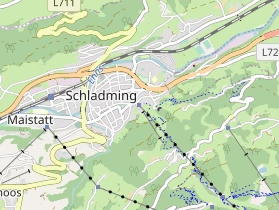 Excursiebestemming op kaart