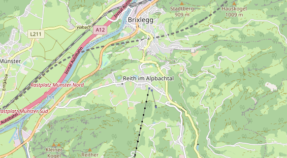 Destination d'excursion sur la carte