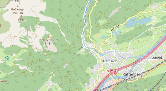 Excursiebestemming op kaart