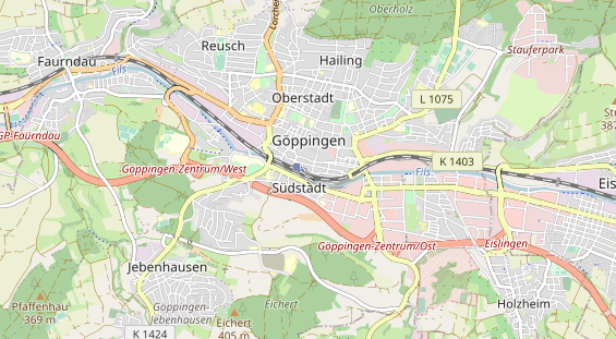 Destinazione dell'escursione sulla carta