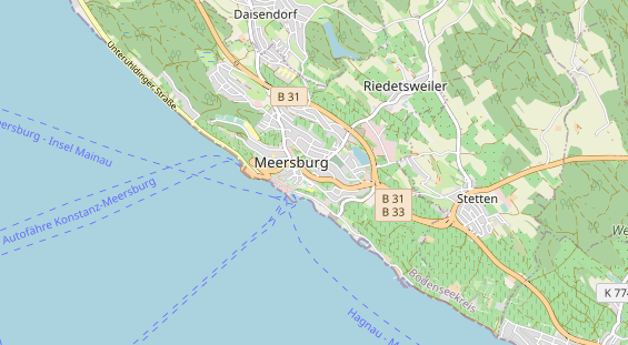 Destinazione dell'escursione sulla carta