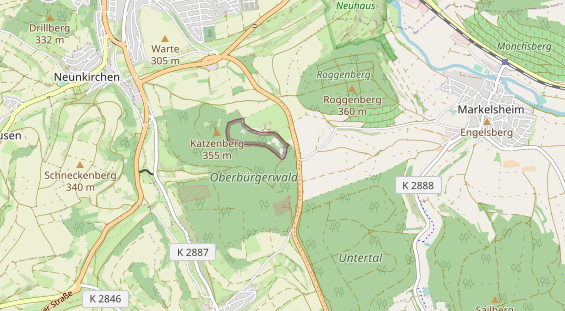 Destination d'excursion sur la carte