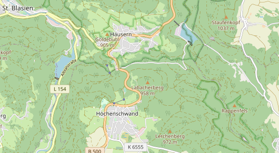 Destinazione dell'escursione sulla carta