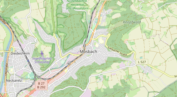 Destinazione dell'escursione sulla carta