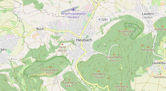 Destination d'excursion sur la carte