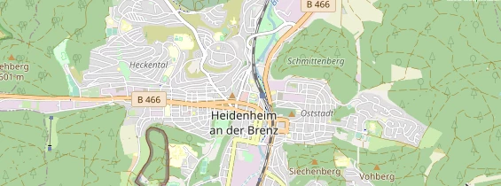 Ausflugsziel auf Karte