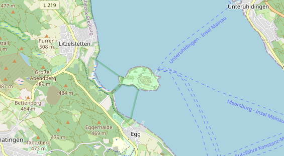 Destination d'excursion sur la carte