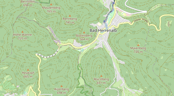 Excursiebestemming op kaart