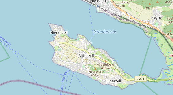 Excursiebestemming op kaart