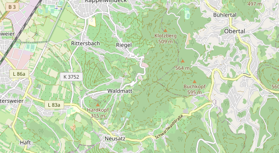 Excursiebestemming op kaart