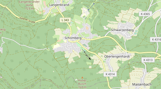 Destination d'excursion sur la carte