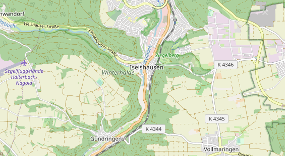 Destinazione dell'escursione sulla carta