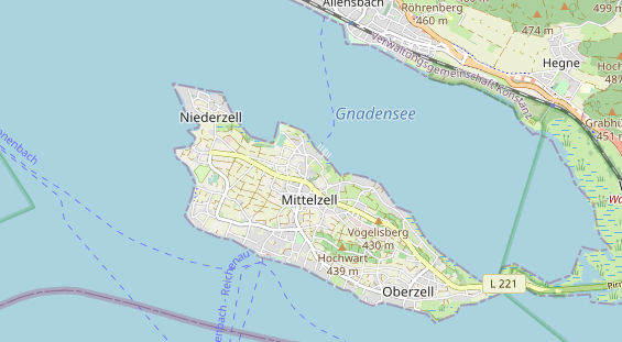 Excursiebestemming op kaart