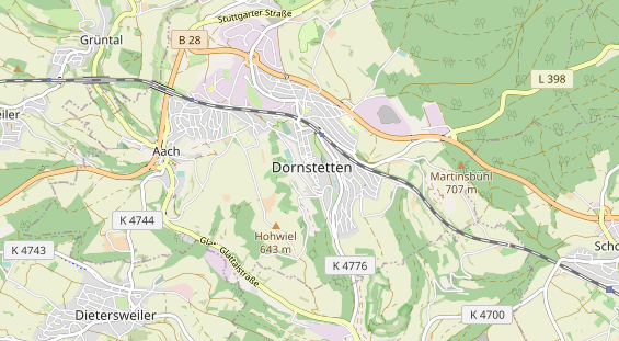 Destination d'excursion sur la carte