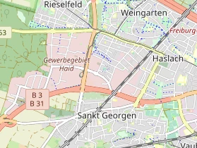 Excursiebestemming op kaart